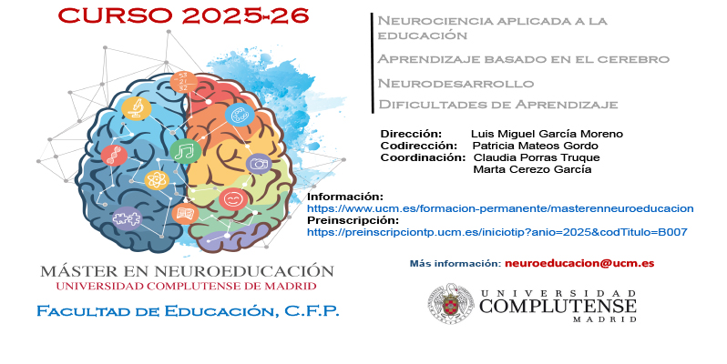 Máster en Neuroeducación curso 2025-2026